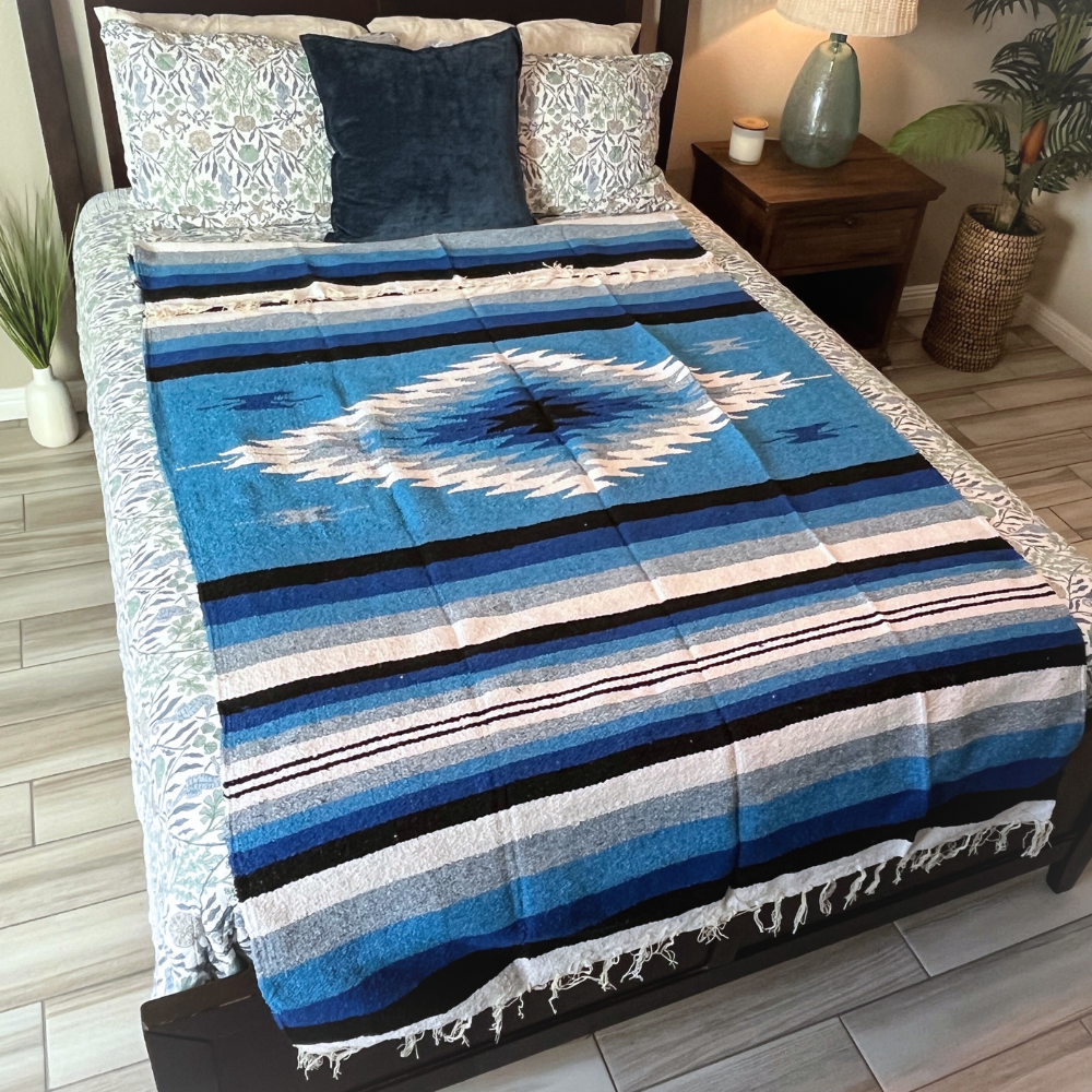 Blue Shades Diamond Blanket From West Path