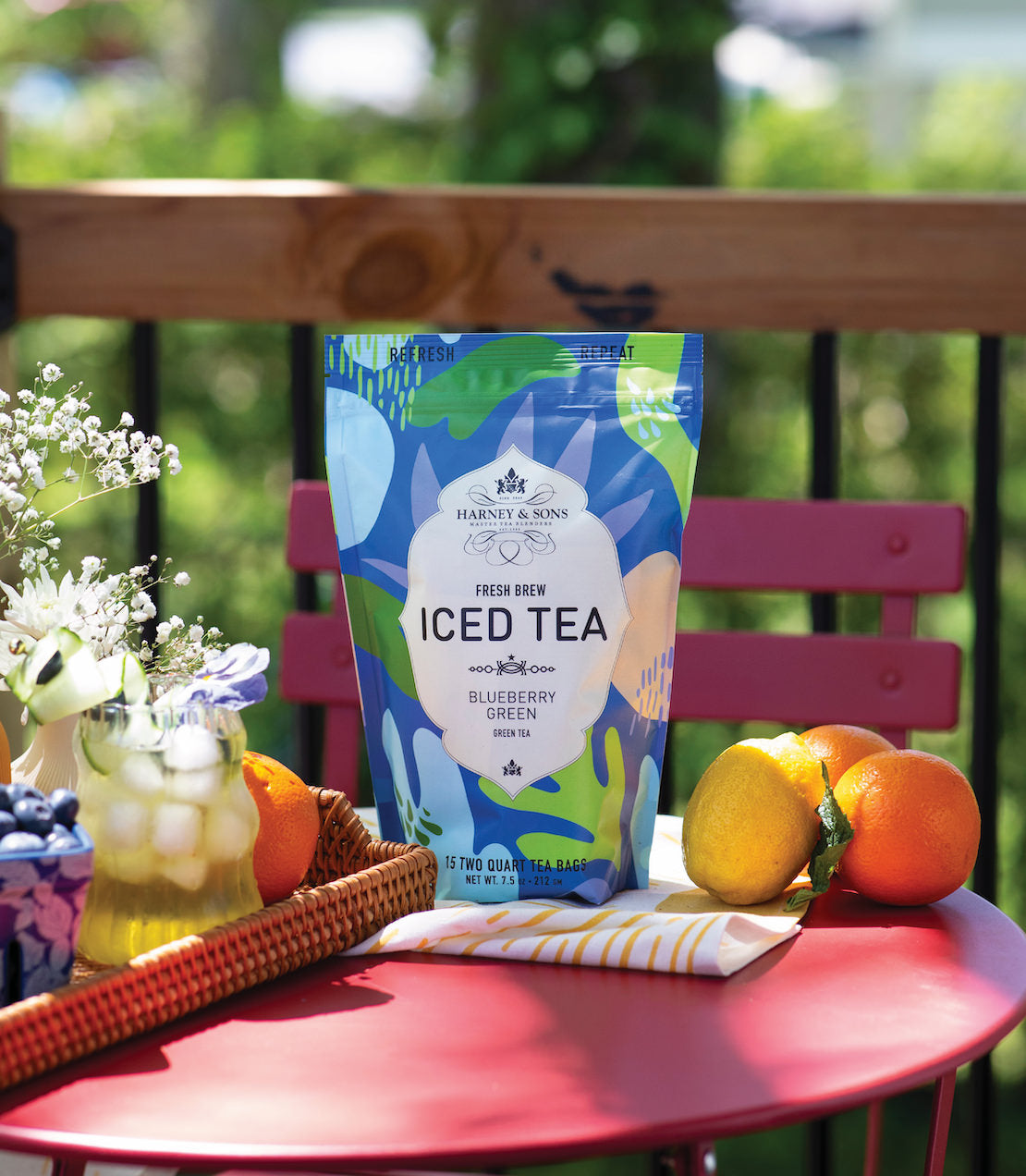Blueberry Green Fresh Brew Iced Tea from Harney & Sons Fine Teas