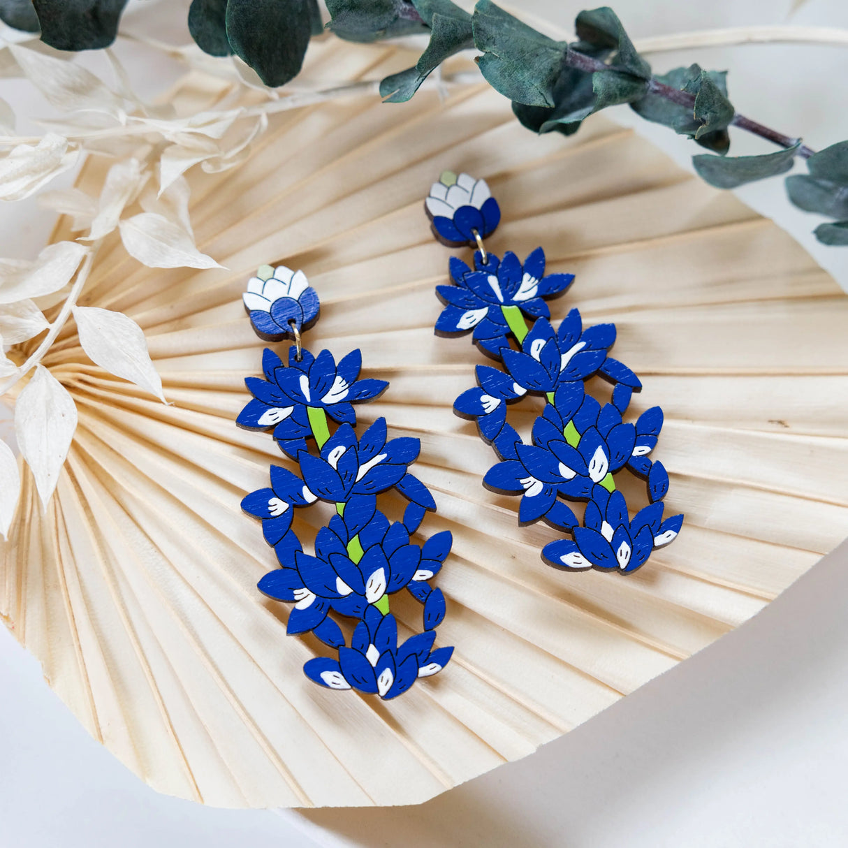 Bluebonnet Statement Earrings from LE CHIC MIAMI