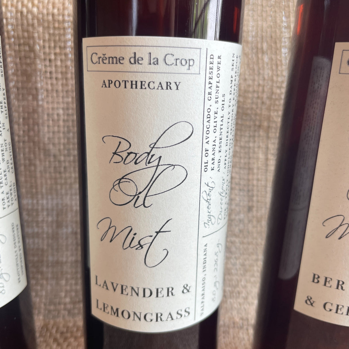 Body Oil Mist - Essential Oils or Naked from Creme de la Crop