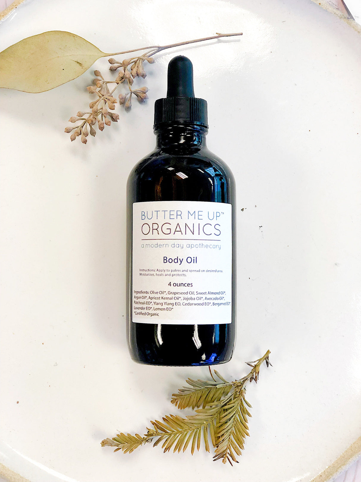 Organic Body Oil / Body Oil / Moisturizer / Organic Oils / Dry Skin Formula from Butter Me Up Organics