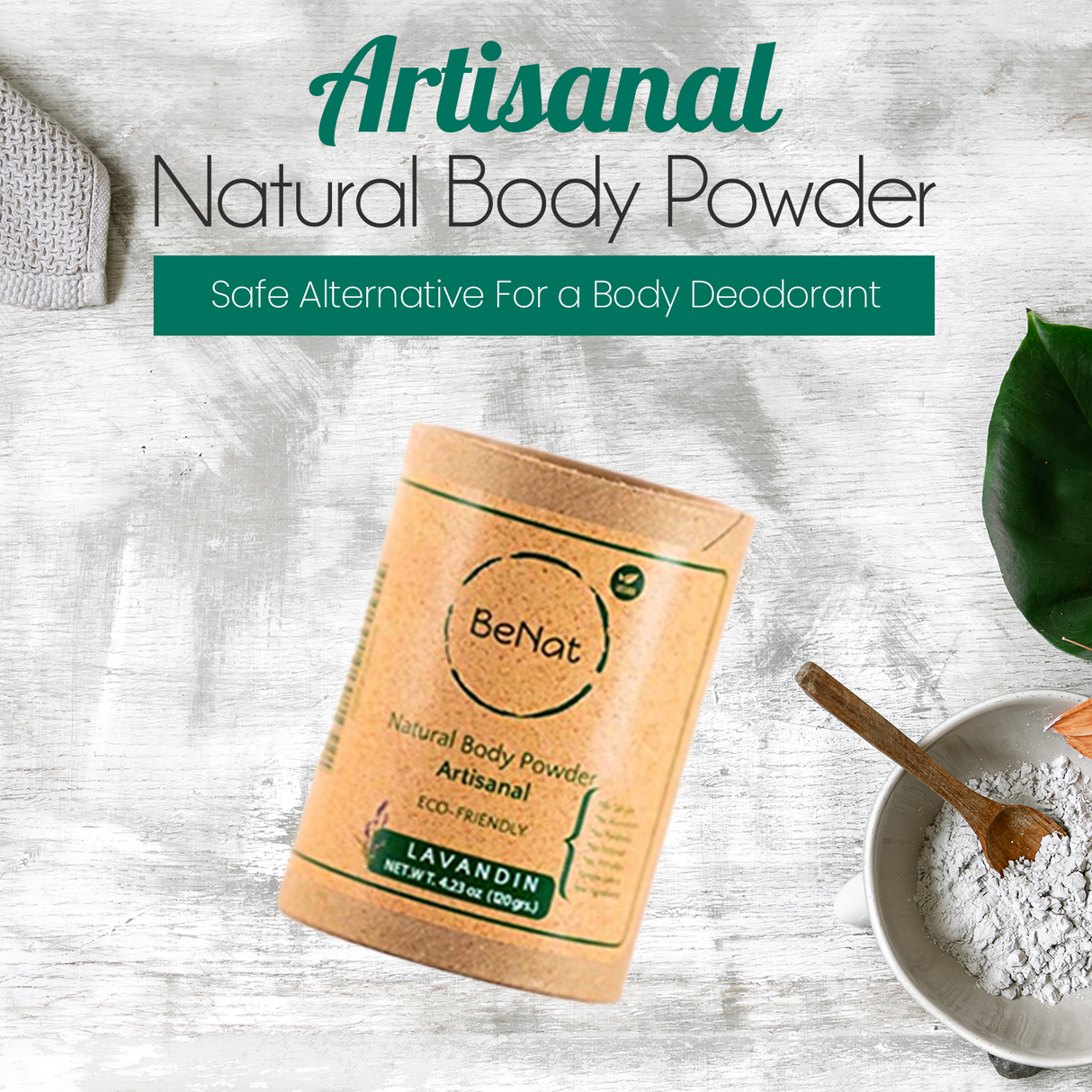 All-Natural Body Powder. Eco-Friendly. from BeNat