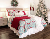 Ava Diamond Oversized Cotton Quilt Set from LushDecor
