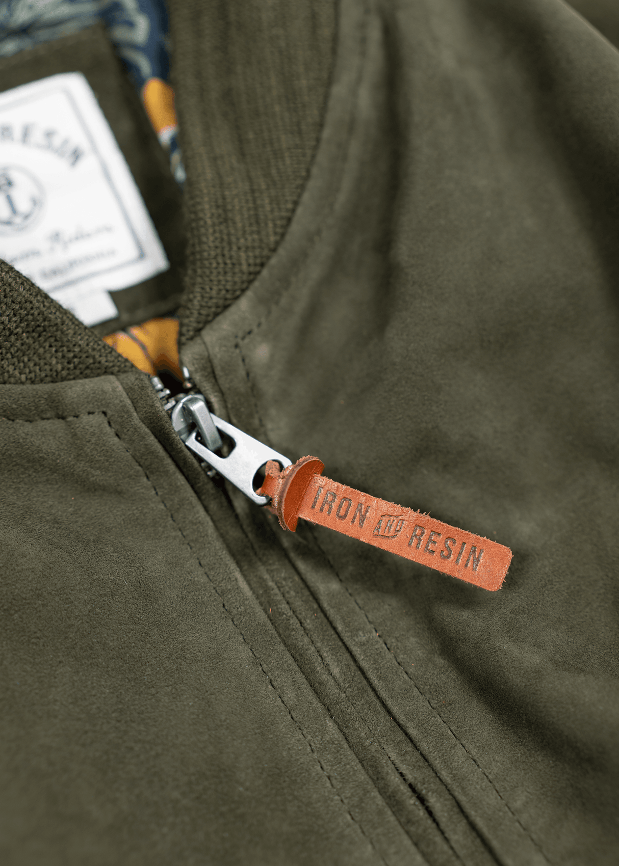 Goat Suede Bomber Jacket from Iron & Resin