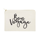 Bon Voyage Travel Cotton Canvas Cosmetic Bag from The Cotton & Canvas Co.
