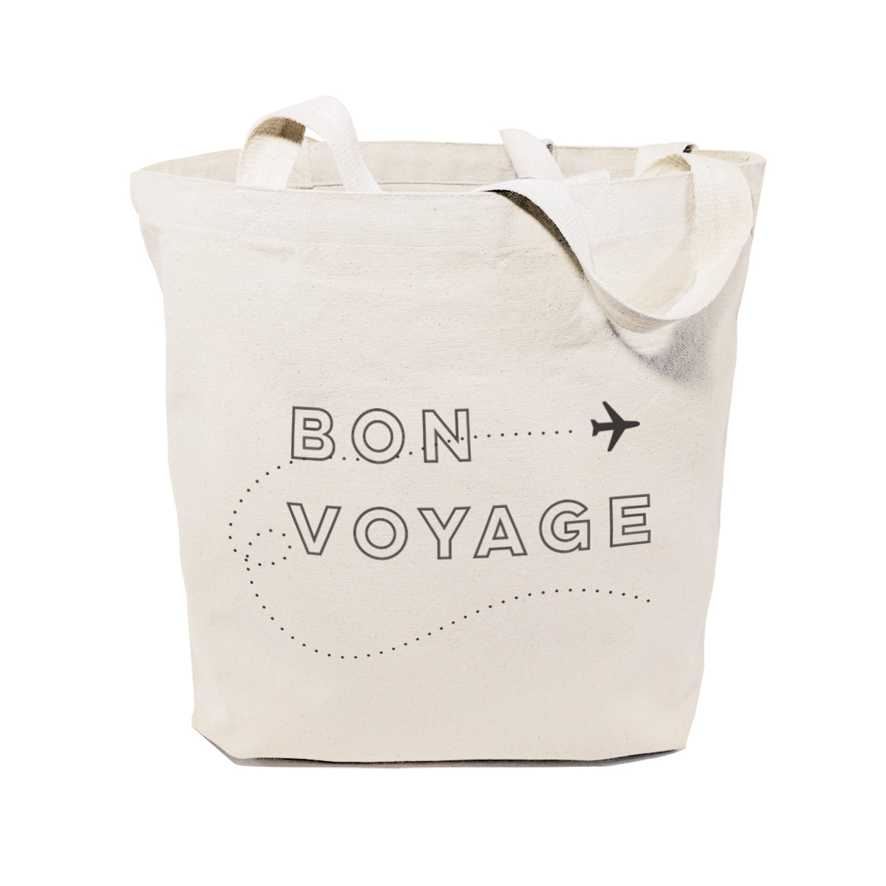 Bon Voyage Cotton Canvas Tote Bag from The Cotton & Canvas Co.