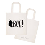 Boo! Halloween Cotton Canvas Tote Bag from The Cotton & Canvas Co.