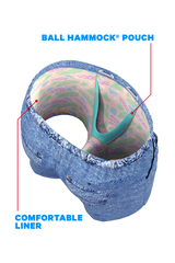 The Boogie Board Lord | Denim Tropical Ball Hammock® Pouch 8" Swim Trunks from Shinesty