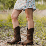 Cheyenne Cowgirl Boots | Women's Snipped Toe Leather Boots (M50041) from Soto Boots