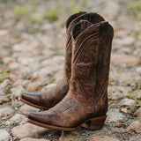 Cheyenne Cowgirl Boots | Women's Snipped Toe Leather Boots (M50041) from Soto Boots