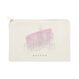 Boston Cityscape Cotton Canvas Cosmetic Bag from The Cotton & Canvas Co.