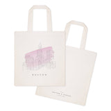 Boston Cityscape Cotton Canvas Tote Bag from The Cotton & Canvas Co.