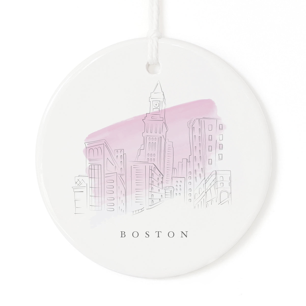 Boston Christmas Ornament from The Cotton & Canvas Co.