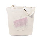 Boston Cityscape Cotton Canvas Tote Bag from The Cotton & Canvas Co.