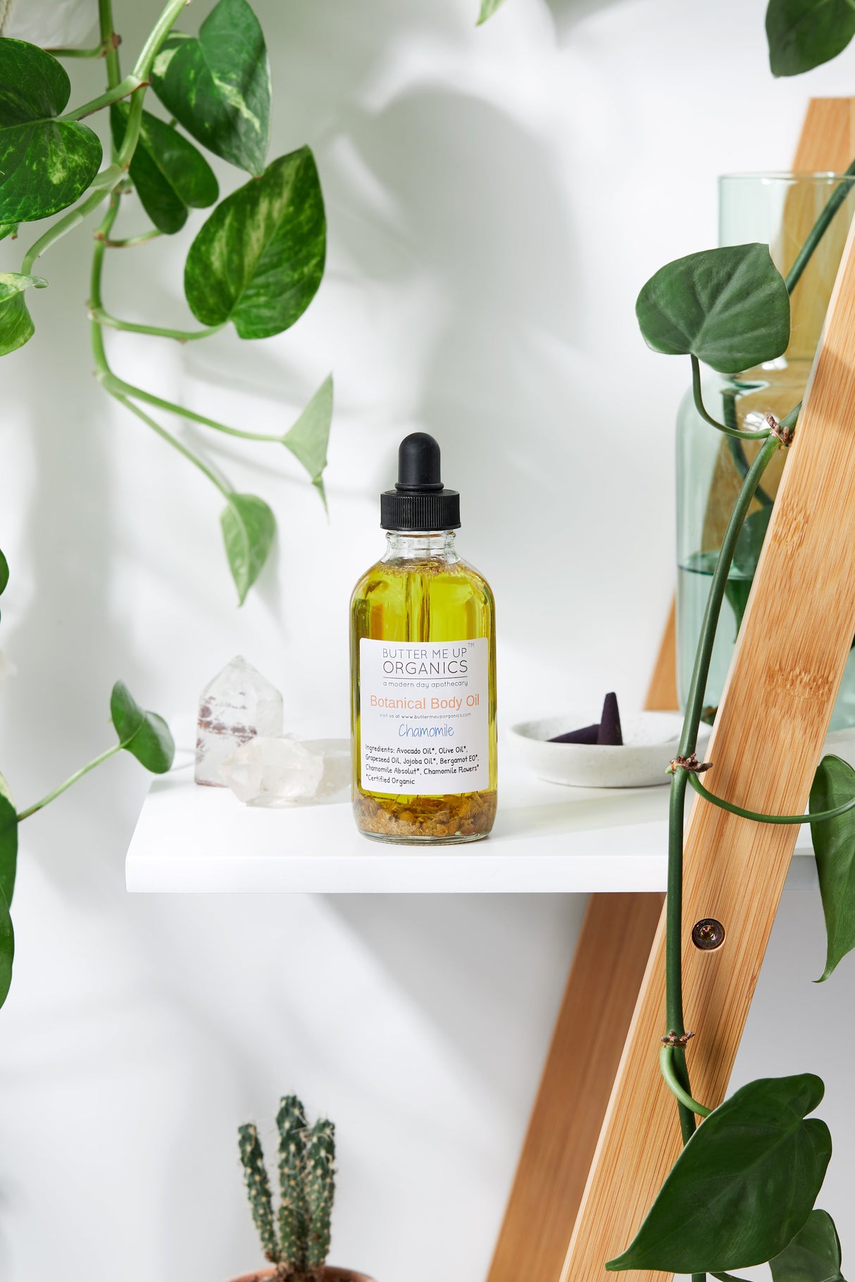 Botanical Body Oil -BOTANICAL COLLECTION - Organic Body Lotion Moisturizer From Butter Me Up Organics