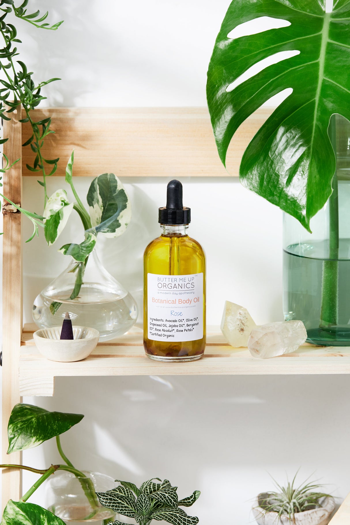 Botanical Body Oil -BOTANICAL COLLECTION - Organic Body Lotion Moisturizer From Butter Me Up Organics