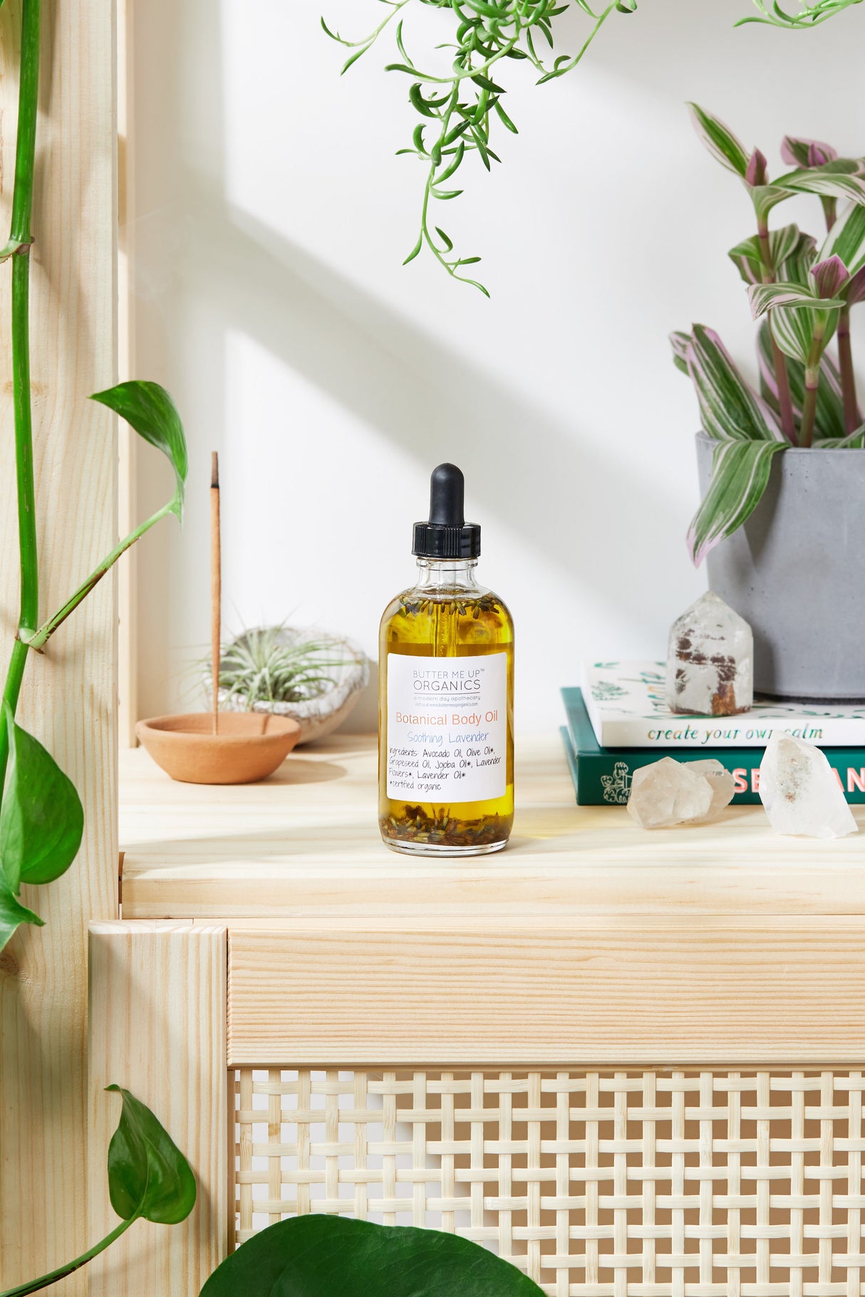 Botanical Body Oil -BOTANICAL COLLECTION - Organic Body Lotion Moisturizer From Butter Me Up Organics