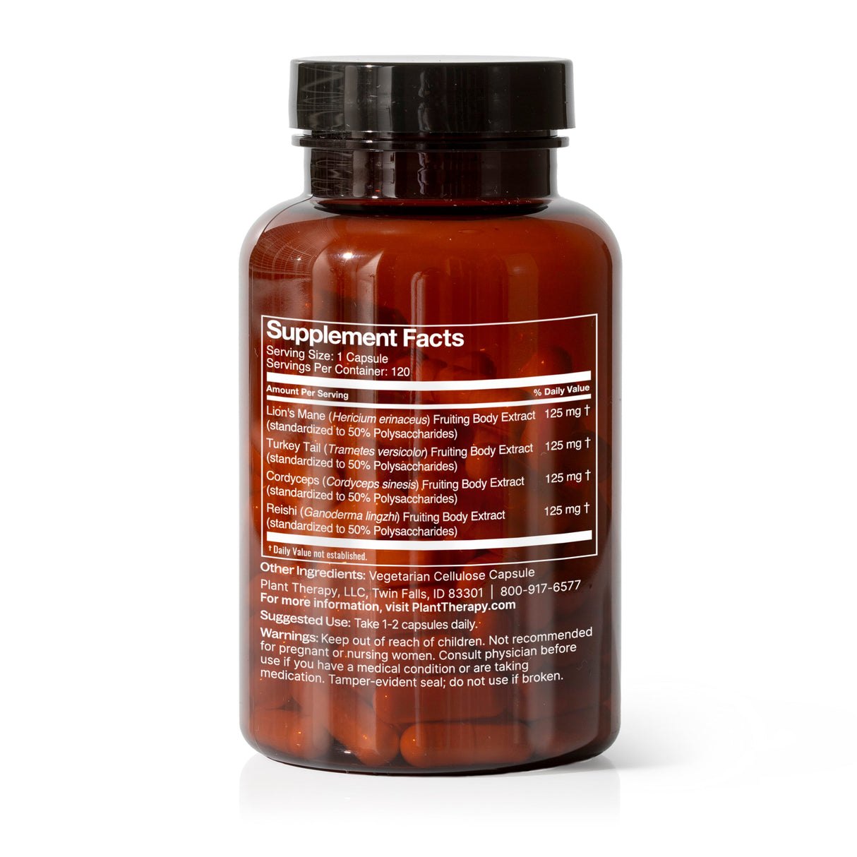 Brain Boost Herbal Supplement - 120 Capsules from Plant Therapy