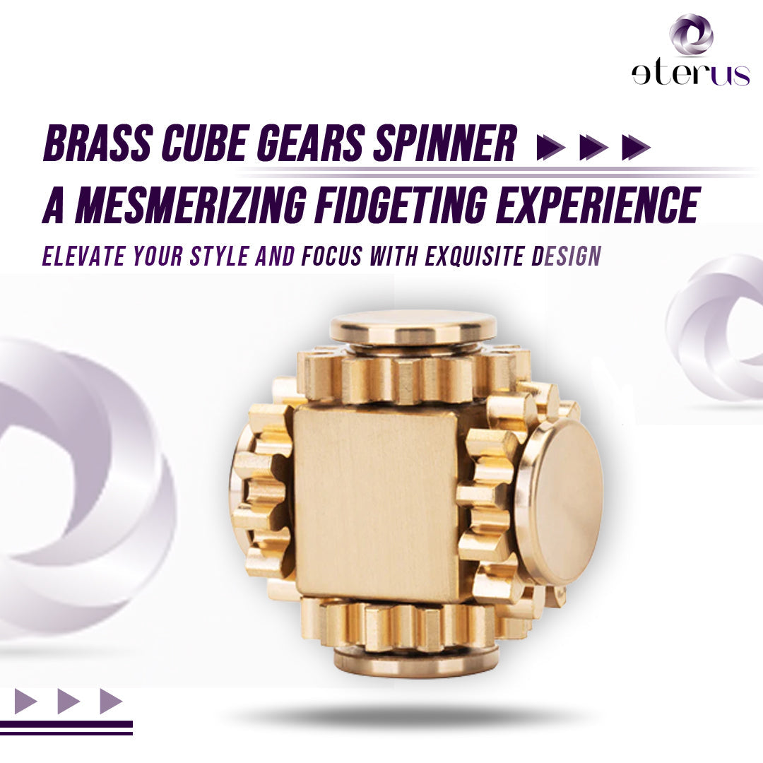 Brass Cube Gears Spinner from eterus