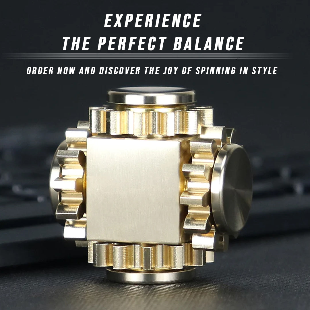 Brass Cube Gears Spinner from eterus