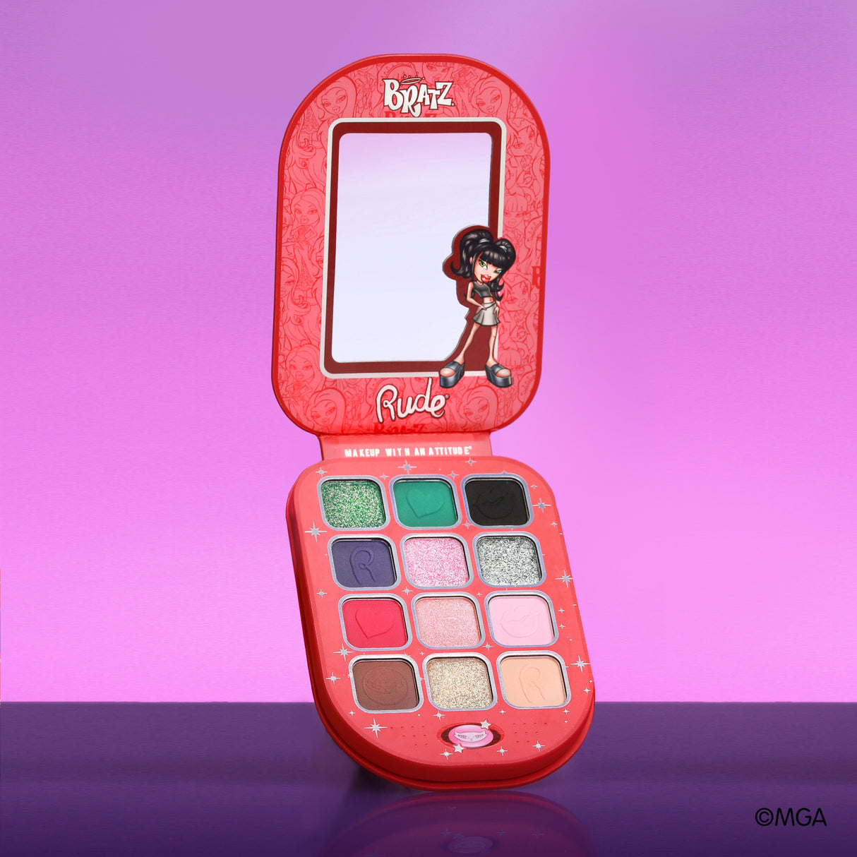Bratz Jade Eyeshadow Palette - Kool Kat from Rude Cosmetics