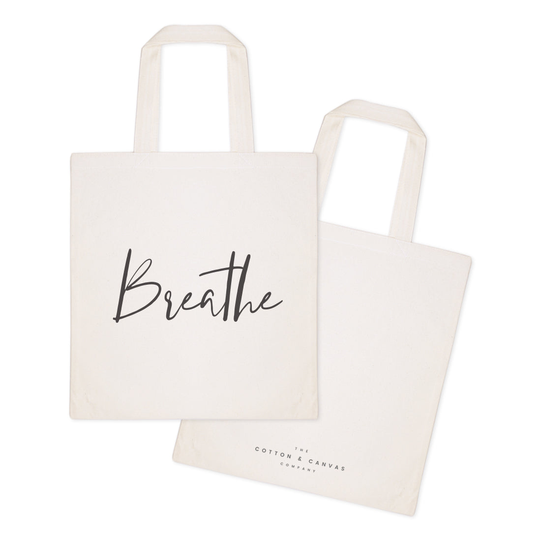 Breathe Gym Cotton Canvas Tote Bag from The Cotton & Canvas Co.