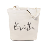 Breathe Gym Cotton Canvas Tote Bag from The Cotton & Canvas Co.