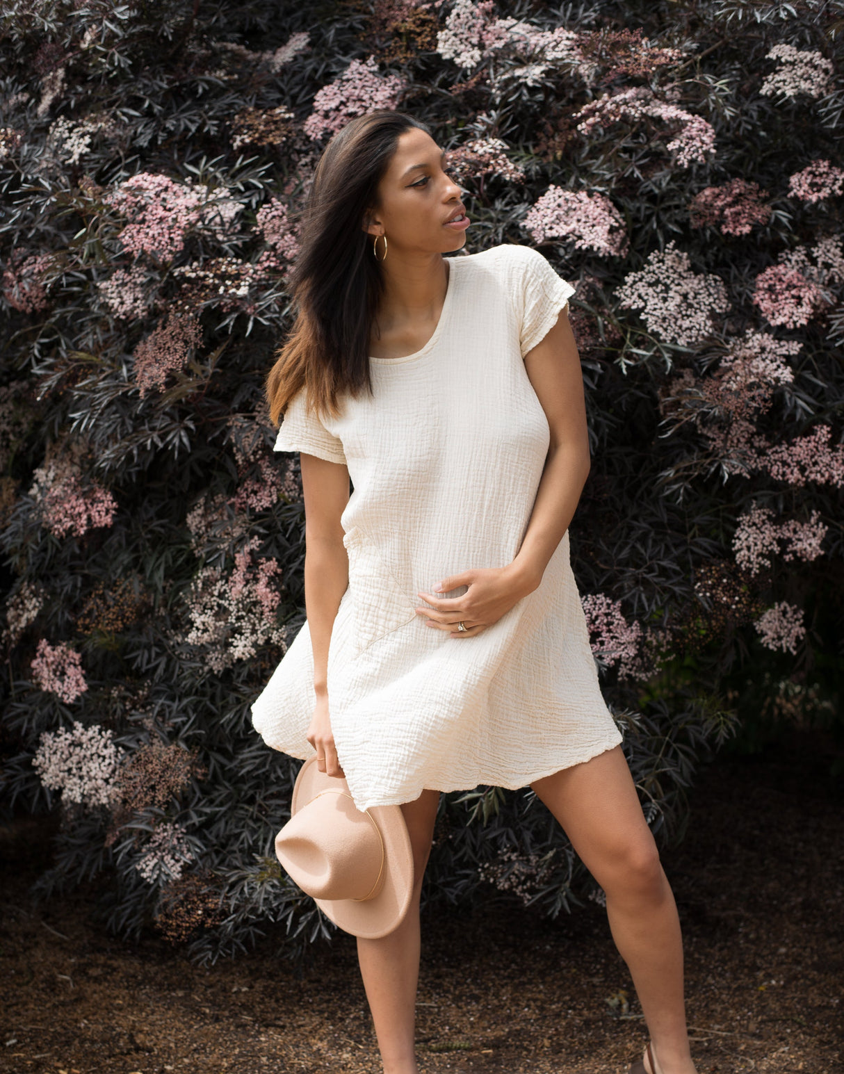 Tee Dress Mini From Cotton Flower Clothing