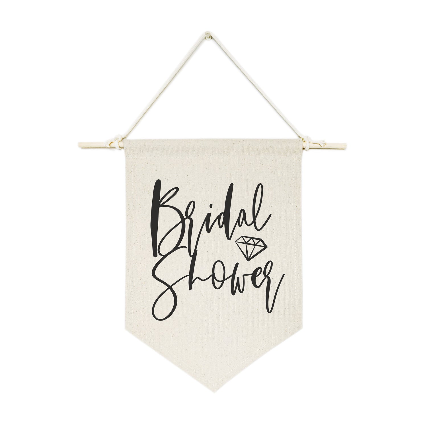 Bridal Shower Hanging Wall Banner from The Cotton & Canvas Co.