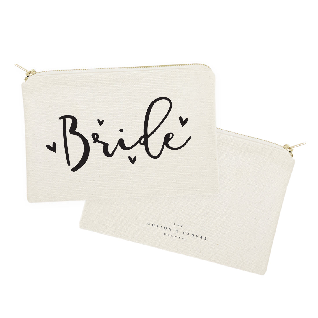 Bride Cotton Canvas Cosmetic Bag from The Cotton & Canvas Co.
