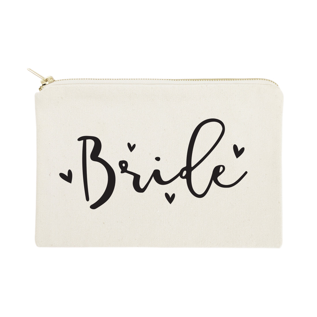 Bride Cotton Canvas Cosmetic Bag from The Cotton & Canvas Co.
