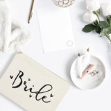 Bride Cotton Canvas Cosmetic Bag from The Cotton & Canvas Co.