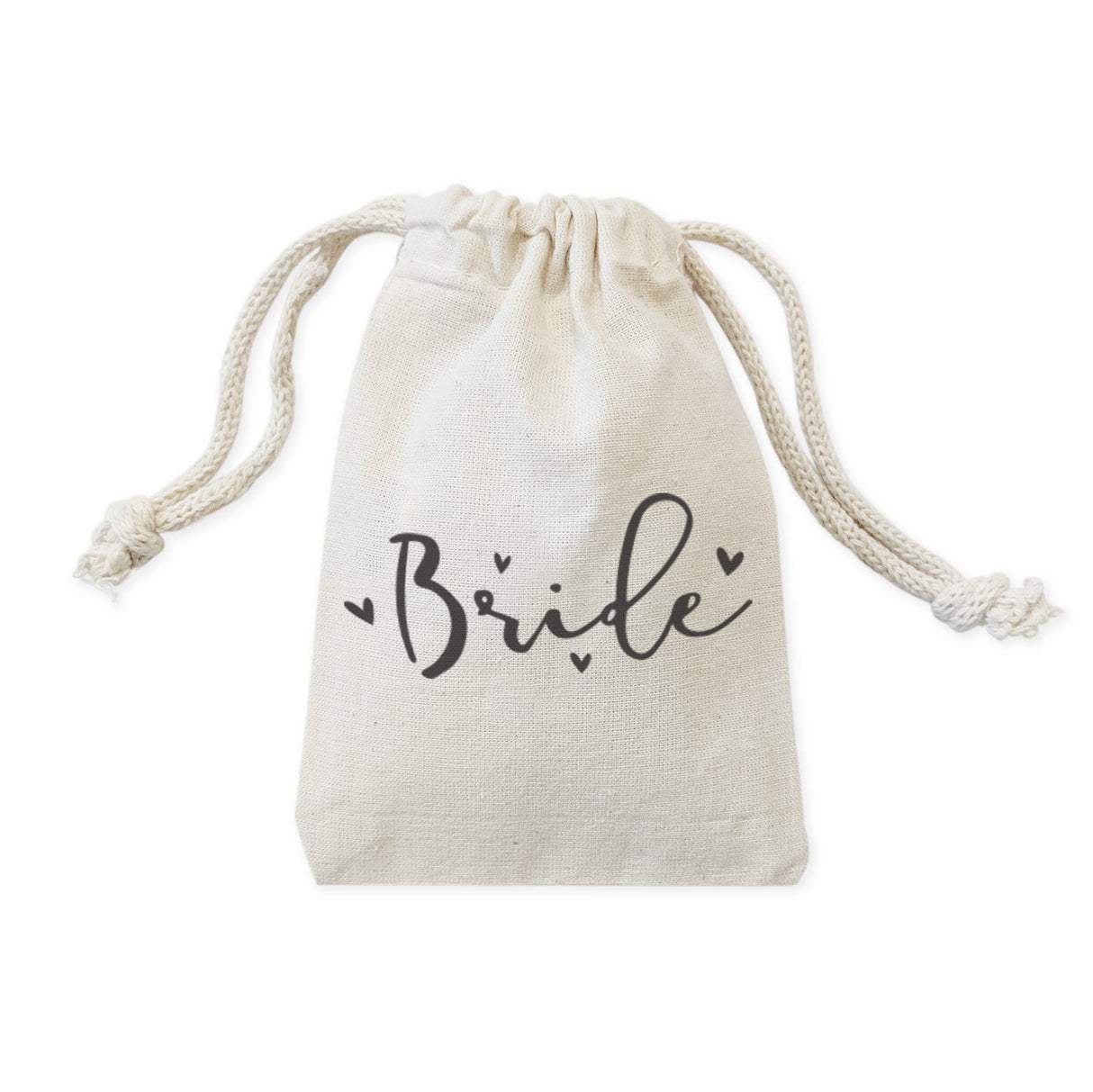 Bride Wedding Cotton Canvas Favor Bags, 6-Pack from The Cotton & Canvas Co.