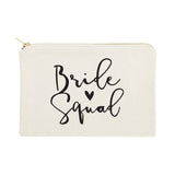 Bride Squad Cotton Canvas Cosmetic Bag from The Cotton & Canvas Co.
