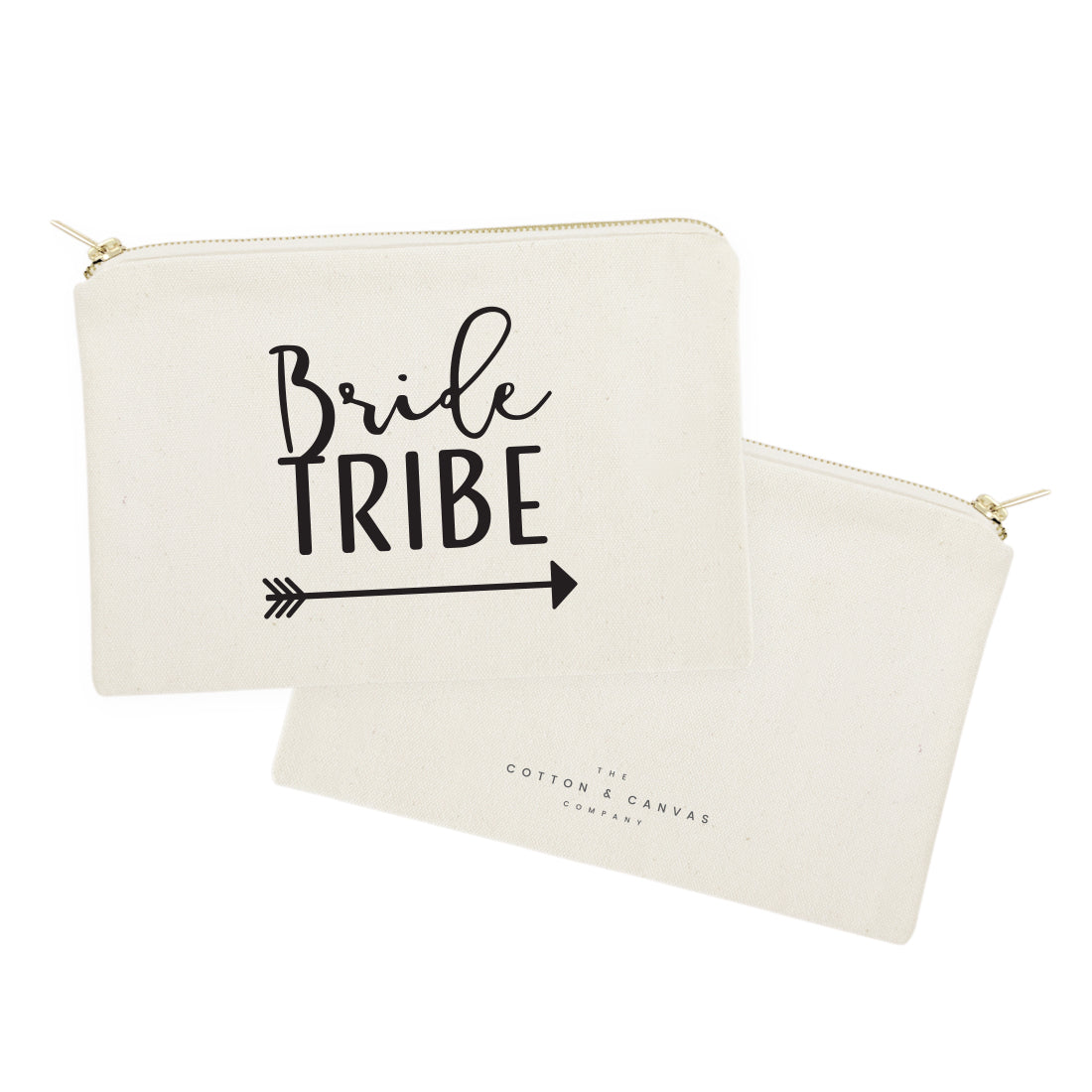 Bride Tribe Cotton Canvas Cosmetic Bag from The Cotton & Canvas Co.