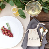 Bridesmaid  Cotton Canvas Wedding Favor Bags, 6-Pack from The Cotton & Canvas Co.