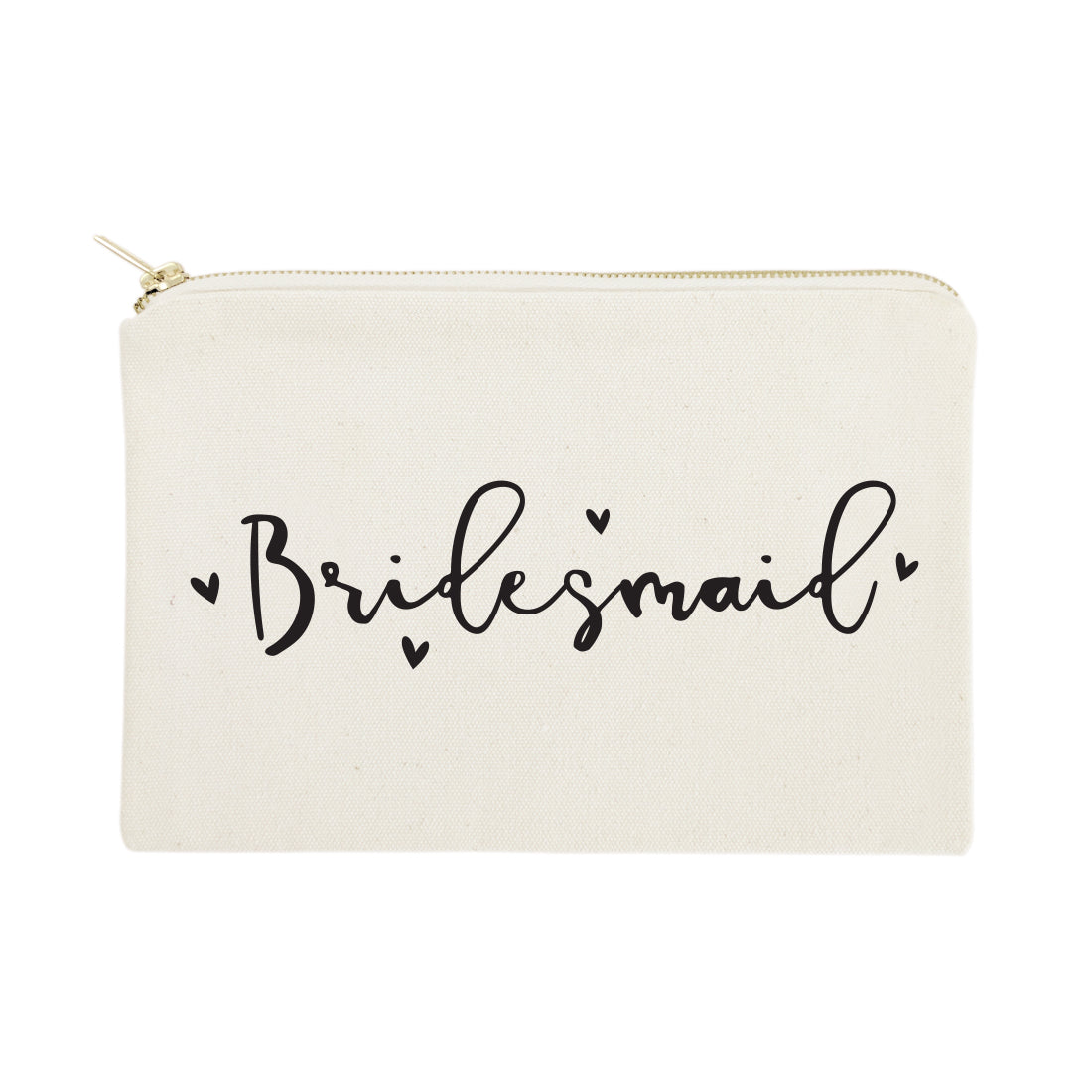 Bridesmaid Cotton Canvas Cosmetic Bag from The Cotton & Canvas Co.