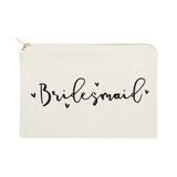 Bridesmaid Cotton Canvas Cosmetic Bag from The Cotton & Canvas Co.