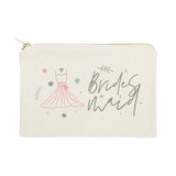 Floral Bridesmaid Cotton Canvas Cosmetic Bag from The Cotton & Canvas Co.