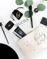 Floral Bridesmaid Cotton Canvas Cosmetic Bag from The Cotton & Canvas Co.