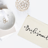 Bridesmaid Cotton Canvas Cosmetic Bag from The Cotton & Canvas Co.