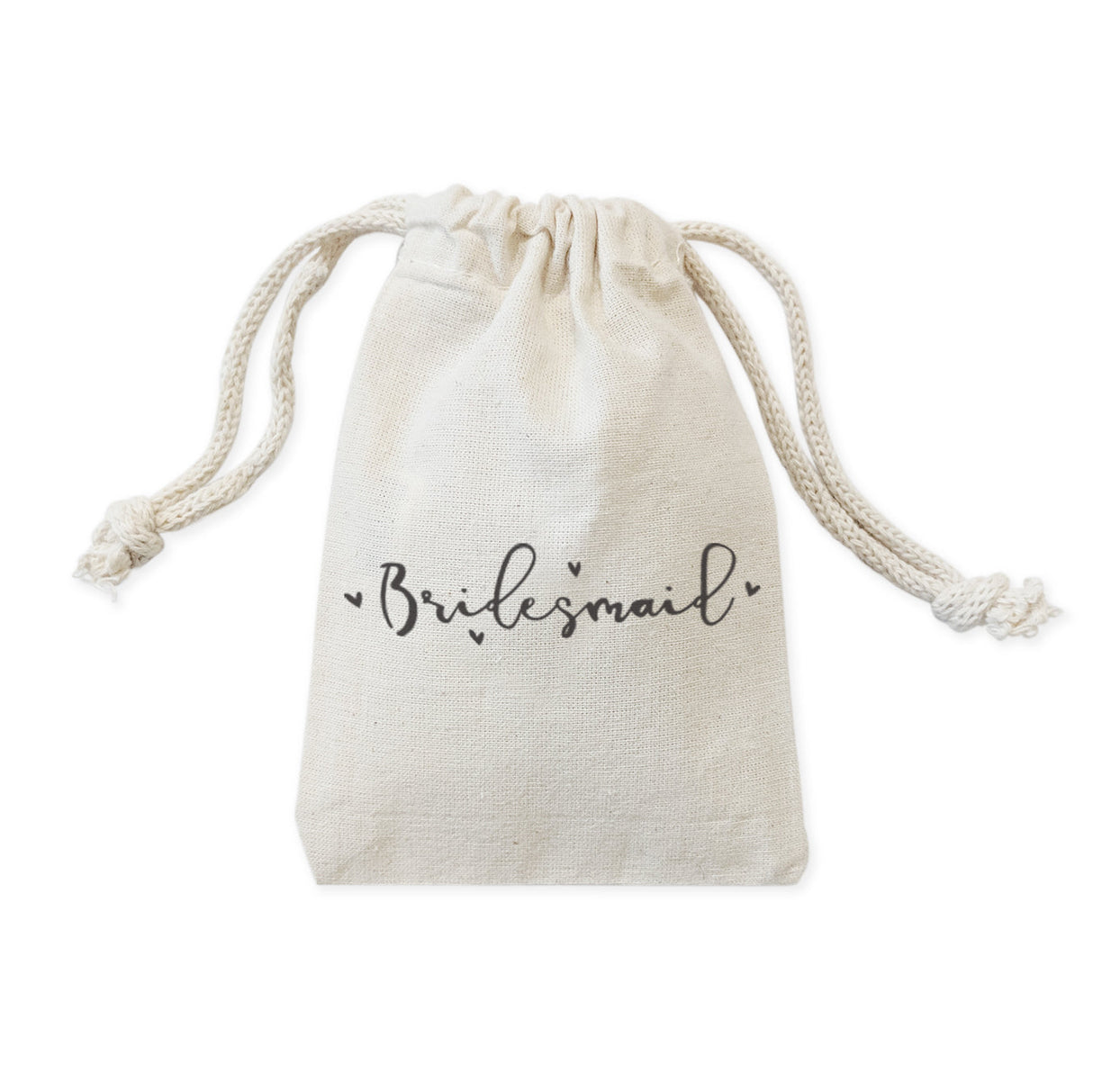 Bridesmaid  Cotton Canvas Wedding Favor Bags, 6-Pack from The Cotton & Canvas Co.