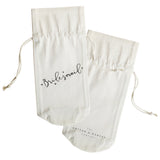 Bridesmaid Cotton Canvas Wine Bag from The Cotton & Canvas Co.