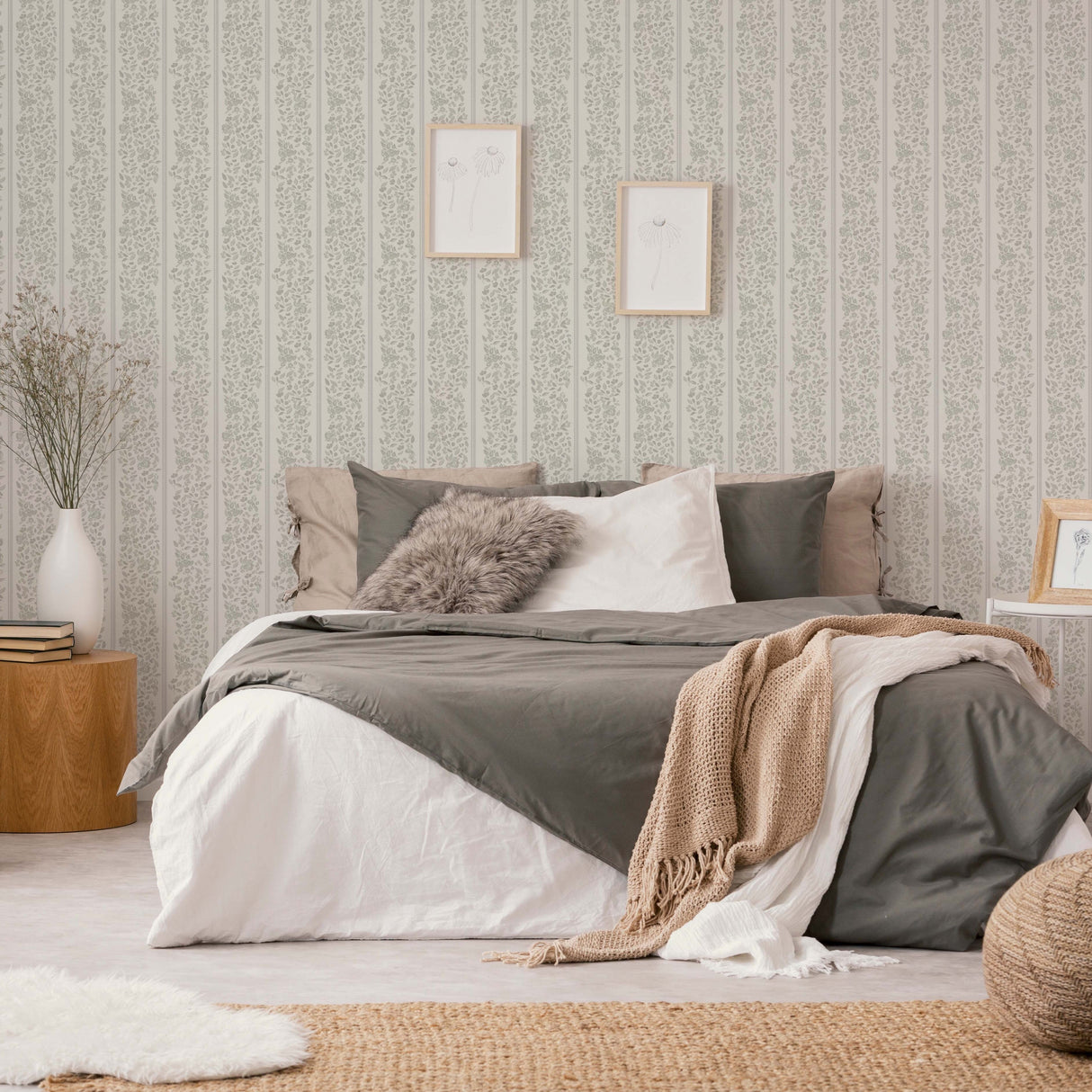 Bridget Wallpaper by Fox and Pebble from Loomwell Home Goods
