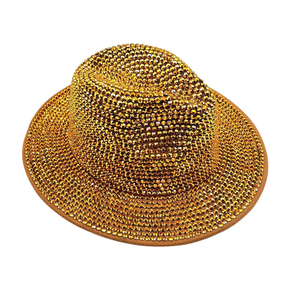 Bling Studded Panama Hat from Madeline Love