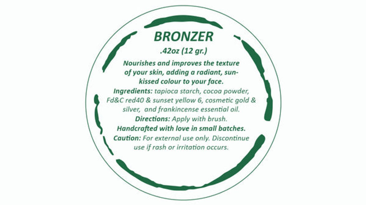 All-Natural Bronzer Loose Powder. Eco-Friendly from BeNat