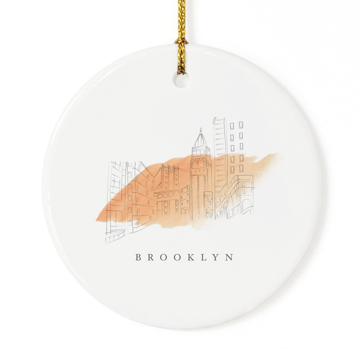 Brooklyn Christmas Ornament from The Cotton & Canvas Co.