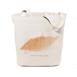 Brooklyn Cityscape Cotton Canvas Tote Bag from The Cotton & Canvas Co.