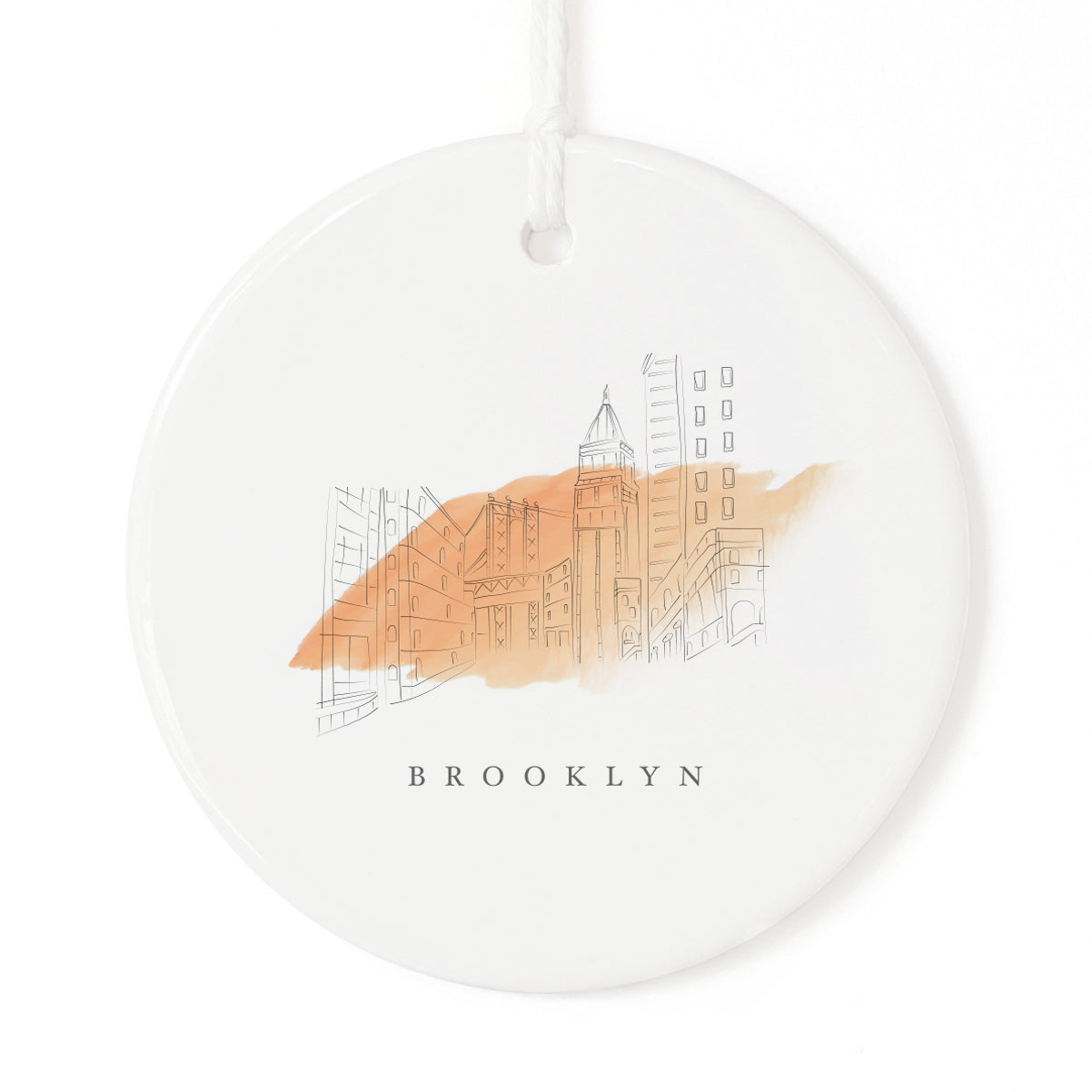 Brooklyn Christmas Ornament from The Cotton & Canvas Co.