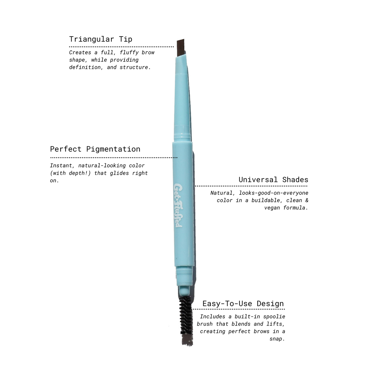 Get-Fluffed Brow Definer Pencil from Half Caked
